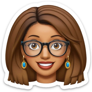 Cardi B wear glasses sticker