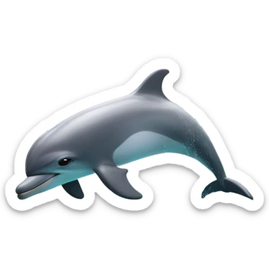 A Dolphin in the sea sticker