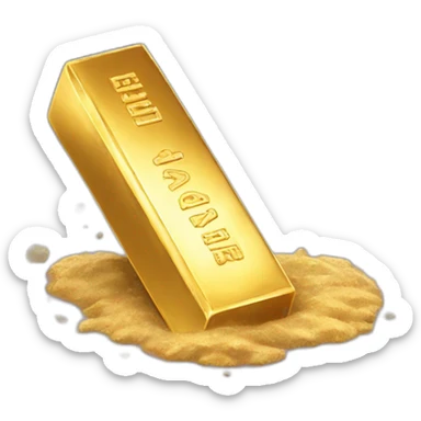 dust becoming gold bar sticker
