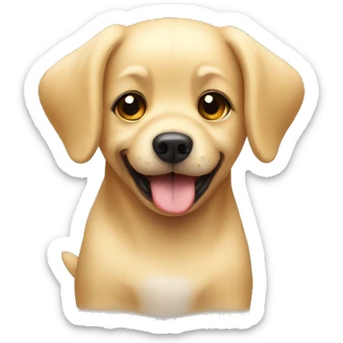 Blonde dog cute sticker