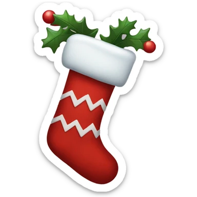 Christmas socka sticker