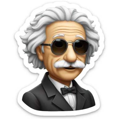 albert-einstein-with-cool-shades sticker