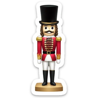 christmas nutcracker full body sticker