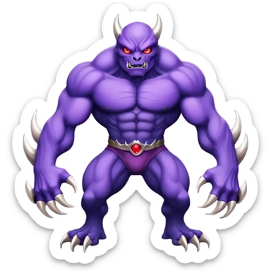 A monster that is very buff that it could destroy universe  sticker