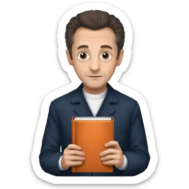 Nicolas Sarkozy, livre prison   sticker