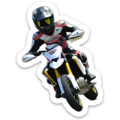 Supermoto whellie sticker