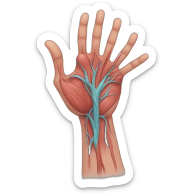 Forearms veins sticker