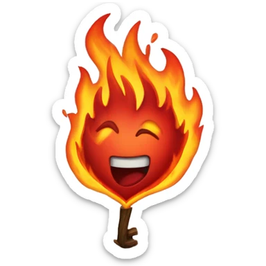Fire Heart sticker