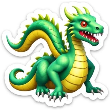 3d-isometric-scary-monster-Dewfang-Serpent sticker
