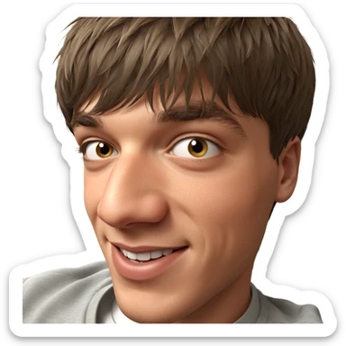 happy boy portrait smiling sticker