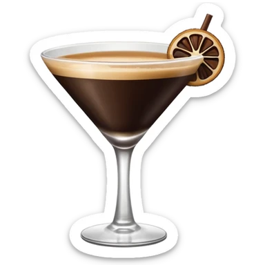 Espresso martini no straw sticker