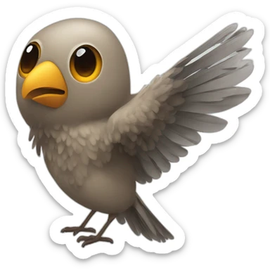 A bird kill a man sticker