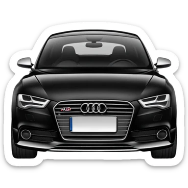 Audi car black sticker