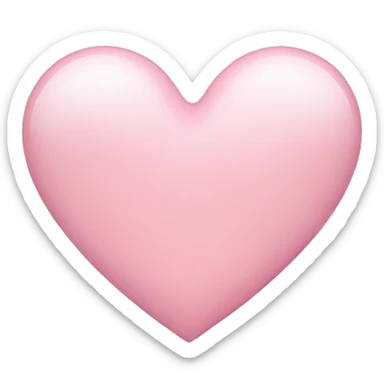 Light pink heart  sticker