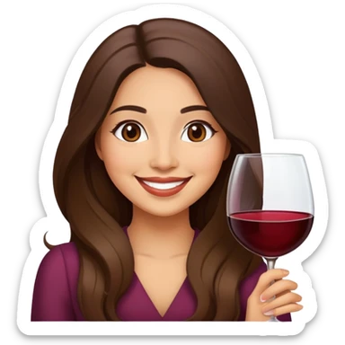 Hispanic ladies with wine sticker