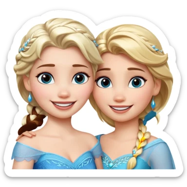 anna et elsa sticker