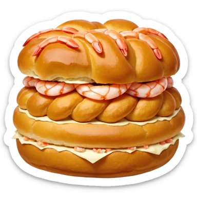 Un choux à la crevette sticker