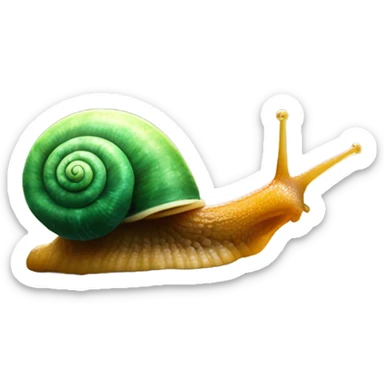 Super slimy snail leaving a trail sticker
