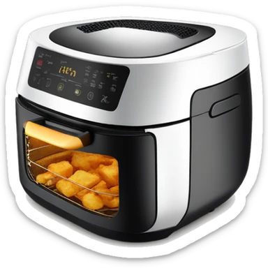 High quality air fryer beatifully rendered sticker