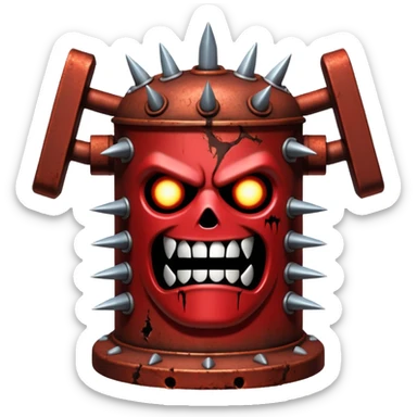 iron maiden torture device sticker