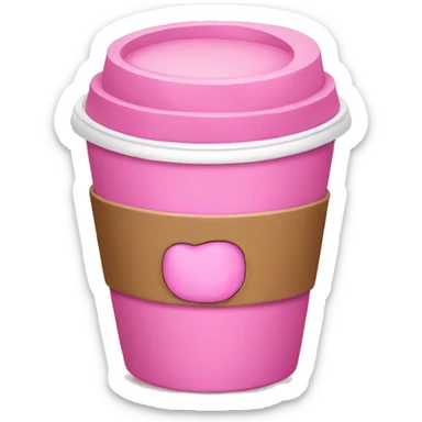 Pink coffee  sticker