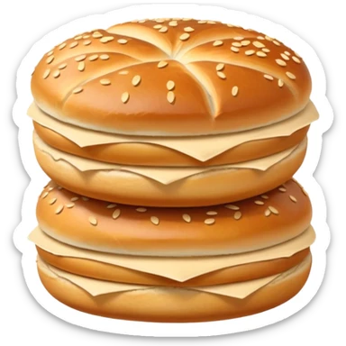 two Kartoffelbrötchen stacked sticker