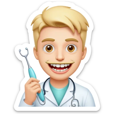 Crazy dentist  sticker