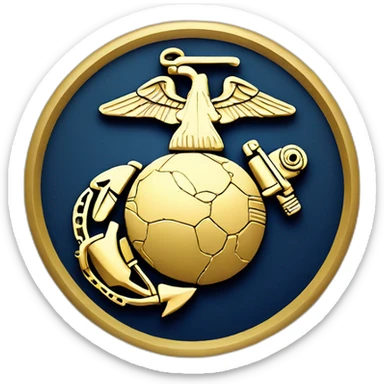 Marine corps logo sticker