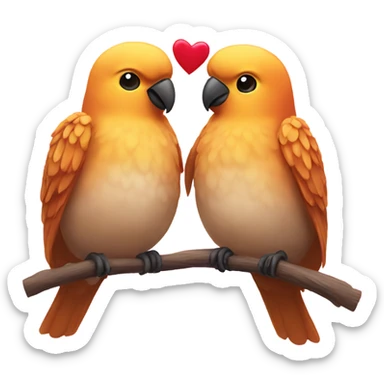 love birds sticker