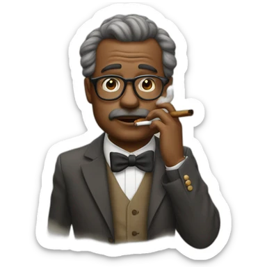 Winston churchild fume la cigare sticker