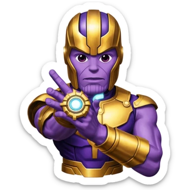 Infinity gauntlet Thanos sticker