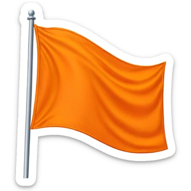 Orange flag sticker