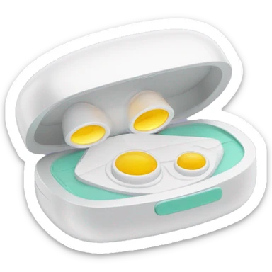 dual compartment prescription contact lens case sticker