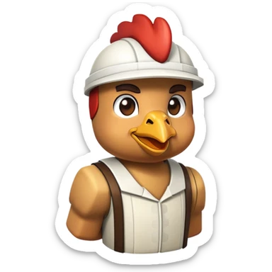Chicken jockey Minecraft  sticker