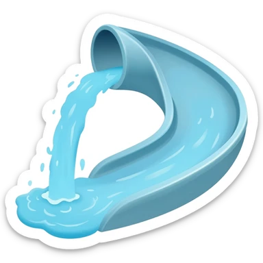 Water slide emoji sticker