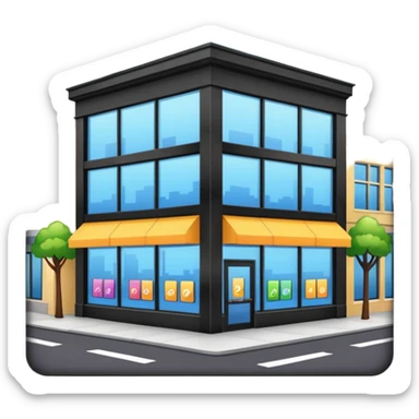 shop of comercial center sticker