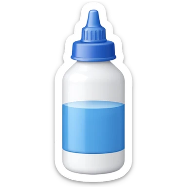 Glue bottle sticker