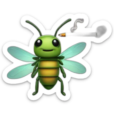 Firefly with a cigarette  sticker