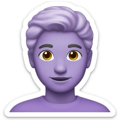 pastel purple danish sticker