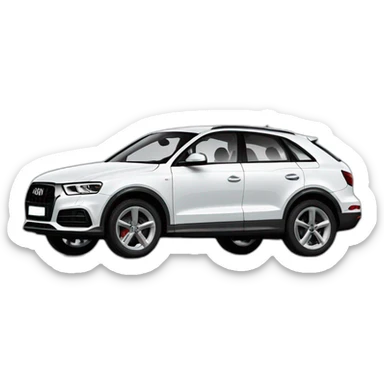 audi q3 noire sticker