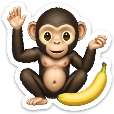 Chimpanzini bananini sticker