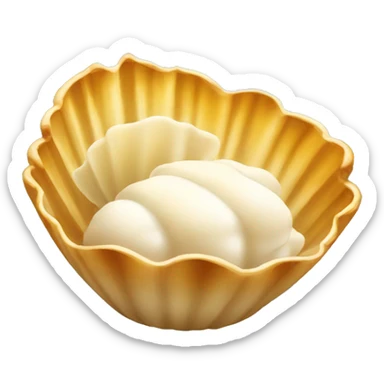 Coquille Saint-Jacques simple et unique sticker