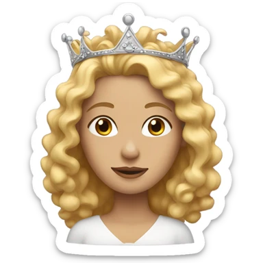 👩🏼‍🦱👑 sticker