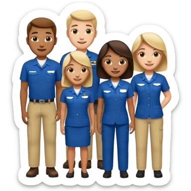 team of a company sticker