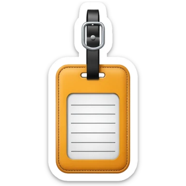luggage tag sticker