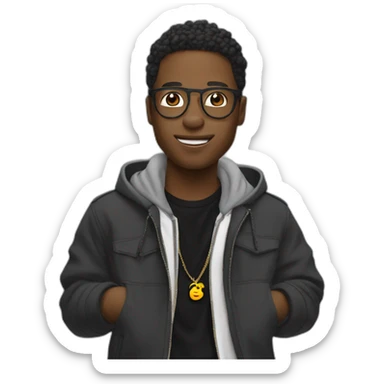 moji x sboy rappeur belge sticker