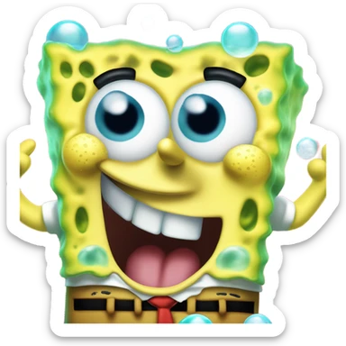 create spongebob saying lol sticker