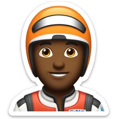 race car driver sticker
