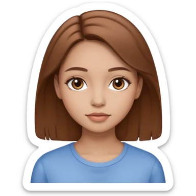 Clean girl I love brwon sticker