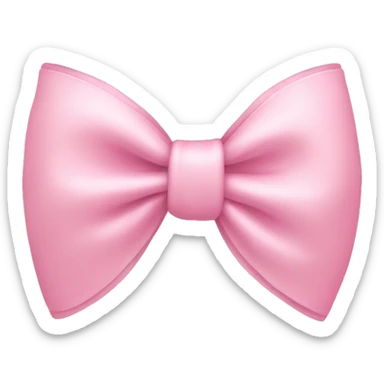 light pink bow  sticker